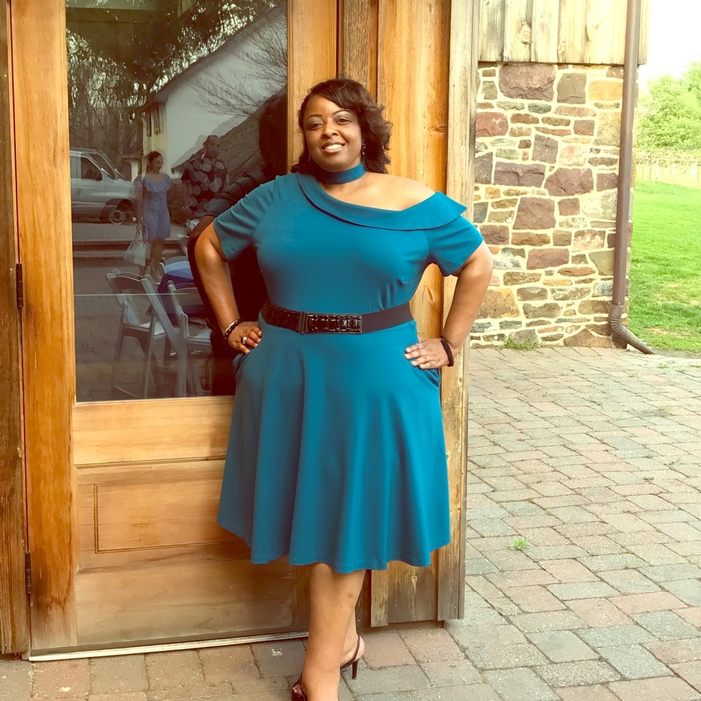 Teal Dress